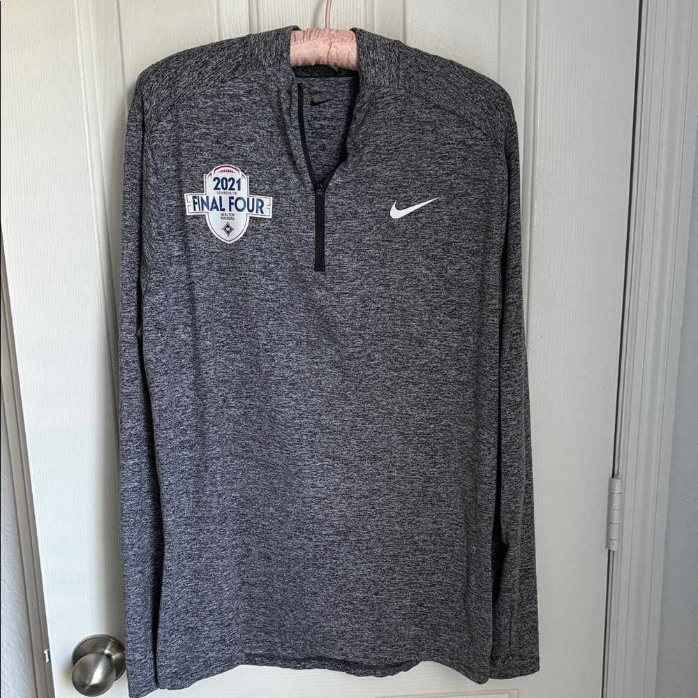 Men’s Nike Gray Quarter-Zip Pullover